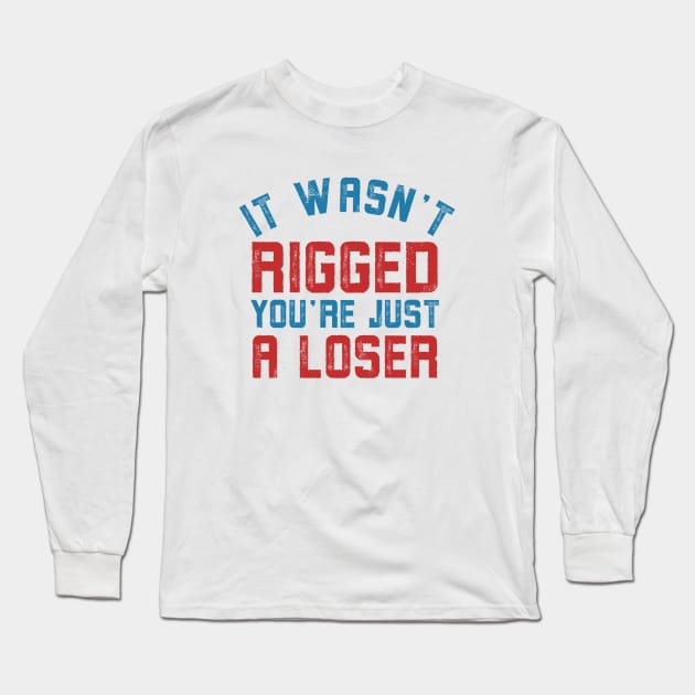 It wasn’t rigged you’re just a loser Long Sleeve T-Shirt by Alennomacomicart